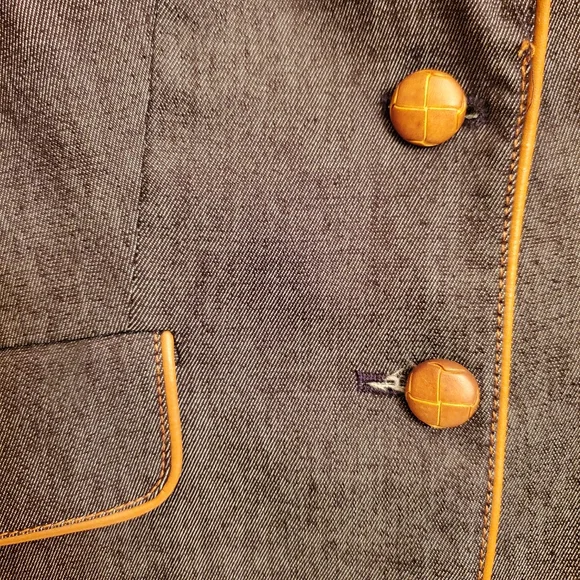 ZARA denim blazer SIZE 36 / 4 - Picture 6 of 8